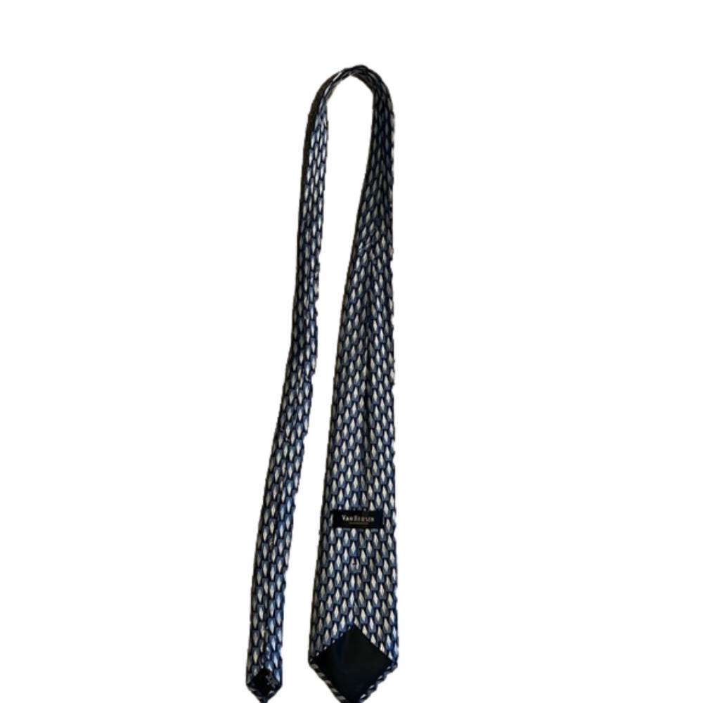 𝅺SILK van heusen blue patterned neck tie